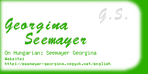 georgina seemayer business card
